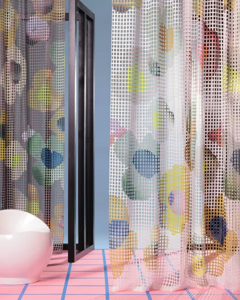 VIBE, Vorhangstoff transparent/halbtransparent