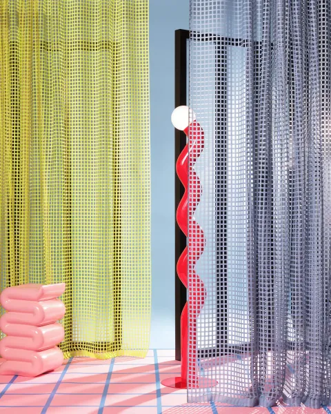 VIBE TWO, Vorhangstoff transparent/halbtransparent